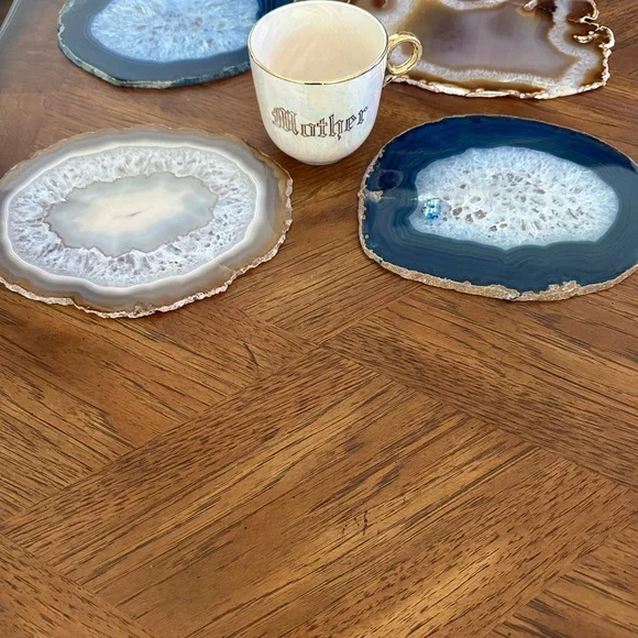 4 huge agate stone slices - Picture 13 of 14